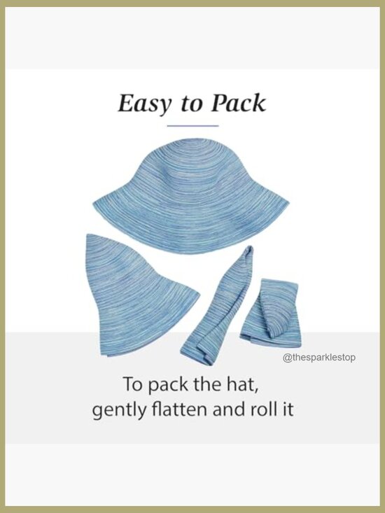UPF 30+ Sun Hat, Packable, Adjustable, Wide Brim, Polyester  display picture 1